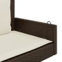 Schaukelbank mit braunen synthetischen Rattankissen 119x56x48 cm von vidaXL, Gartenbänke - Ref: Foro24-365630, Preis: 140,34 ...
