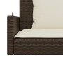 Swing bench with brown synthetic rattan cushions 119x56x48 cm by vidaXL, garden benches - Ref: Foro24-365630, Price: 140,34 €...