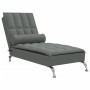 Massage Divan Sofa with Dark Gray Fabric Cushion by vidaXL, Daybeds - Ref: Foro24-379444, Price: 135,37 €, Discount: %