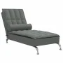 Massage-Diwansofa mit dunkelgrauem Stoffkissen von vidaXL, Tagesbetten - Ref: Foro24-379444, Preis: 154,01 €, Rabatt: %
