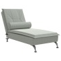 Massage Divan Sofa with Light Gray Velvet Cushion by vidaXL, Daybeds - Ref: Foro24-379450, Price: 97,95 €, Discount: %