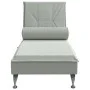 Massage Divan Sofa with Light Gray Velvet Cushion by vidaXL, Daybeds - Ref: Foro24-379450, Price: 105,09 €, Discount: %