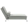 Massage Divan Sofa with Light Gray Velvet Cushion by vidaXL, Daybeds - Ref: Foro24-379450, Price: 105,09 €, Discount: %