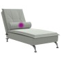 Massage Divan Sofa with Light Gray Velvet Cushion by vidaXL, Daybeds - Ref: Foro24-379450, Price: 97,95 €, Discount: %