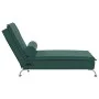 Sofá diván de masaje con cojín de terciopelo gris oscuro de vidaXL, Divanes - Ref: Foro24-379452, Precio: 105,38 €, Descuento: %