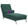 Sofá diván de masaje con cojín de terciopelo gris oscuro de vidaXL, Divanes - Ref: Foro24-379452, Precio: 105,38 €, Descuento: %