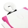 Camilla de masaje plegable 2 zonas madera blanco y rosa de vidaXL, Mesas de masaje - Ref: Foro24-110210, Precio: 146,82 €, De...