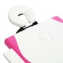 Klappbare Massageliege 2 Zonen aus weißem und rosa Holz von vidaXL, Massageliegen - Ref: Foro24-110210, Preis: 149,06 €, Raba...