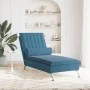Massage Divan Sofa with Blue Velvet Cushion by vidaXL, Daybeds - Ref: Foro24-379467, Price: 160,19 €, Discount: %