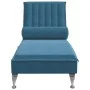 Massage-Diwansofa mit blauem Samtkissen von vidaXL, Tagesbetten - Ref: Foro24-379467, Preis: 160,19 €, Rabatt: %