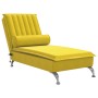 Massage Divan Sofa with Yellow Velvet Cushion by vidaXL, Daybeds - Ref: Foro24-379465, Price: 119,72 €, Discount: %