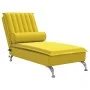 Massage Divan Sofa with Yellow Velvet Cushion by vidaXL, Daybeds - Ref: Foro24-379465, Price: 128,22 €, Discount: %