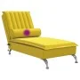 Massage Divan Sofa with Yellow Velvet Cushion by vidaXL, Daybeds - Ref: Foro24-379465, Price: 128,22 €, Discount: %