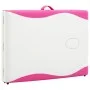 Klappbare Massageliege 2 Zonen aus weißem und rosa Holz von vidaXL, Massageliegen - Ref: Foro24-110210, Preis: 146,82 €, Raba...