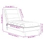Massage divan sofa with brown fabric cushions by vidaXL, Daybeds - Ref: Foro24-379478, Price: 196,25 €, Discount: %
