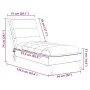 Massage divan sofa with brown fabric cushions by vidaXL, Daybeds - Ref: Foro24-379478, Price: 192,56 €, Discount: %