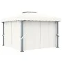 Pavillon mit cremeweißem Aluminiumvorhang 3x3 m von vidaXL, Zelte und Pavillons - Ref: Foro24-3053377, Preis: 475,07 €, Rabat...