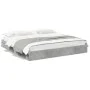 Concrete gray engineered wood bed with drawers 180x200 cm by vidaXL, Beds and slatted bases - Ref: Foro24-3280639, Price: 163...
