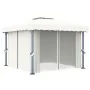 Pavillon mit cremeweißem Aluminiumvorhang 3x3 m von vidaXL, Zelte und Pavillons - Ref: Foro24-3053377, Preis: 475,07 €, Rabat...