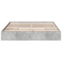 Concrete gray engineered wood bed with drawers 180x200 cm by vidaXL, Beds and slatted bases - Ref: Foro24-3280639, Price: 164...