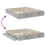 Betongraues Holzwerkstoffbett mit Schubladen 180x200 cm von vidaXL, Betten und Lattenroste - Ref: Foro24-3280639, Preis: 163,...