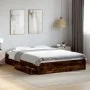 Smoked oak engineered wood bed with drawers 160x200 cm by vidaXL, Beds and slatted bases - Ref: Foro24-3280647, Price: 171,22...