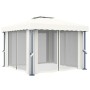 Pavillon mit cremeweißem Aluminiumvorhang 3x3 m von vidaXL, Zelte und Pavillons - Ref: Foro24-3053377, Preis: 474,79 €, Rabat...