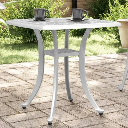 Weißer Gartentisch aus Aluminiumguss, 53 x 53 x 53 cm von vidaXL, Gartentische - Ref: Foro24-4002817, Preis: 67,43 €, Rabatt: %