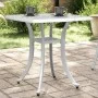 Weißer Gartentisch aus Aluminiumguss, 53 x 53 x 53 cm von vidaXL, Gartentische - Ref: Foro24-4002817, Preis: 67,43 €, Rabatt: %