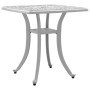 Mesa de jardín aluminio fundido blanco 53x53x53 cm de vidaXL, Mesas de jardín - Ref: Foro24-4002817, Precio: 79,28 €