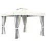 Pavillon mit cremeweißem Aluminiumvorhang 3x3 m von vidaXL, Zelte und Pavillons - Ref: Foro24-3053377, Preis: 474,79 €, Rabat...