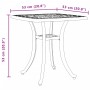 Weißer Gartentisch aus Aluminiumguss, 53 x 53 x 53 cm von vidaXL, Gartentische - Ref: Foro24-4002817, Preis: 79,44 €, Rabatt: %