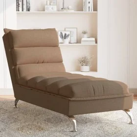 Divan sofa with brown fabric cushions by vidaXL, Daybeds - Ref: Foro24-379471, Price: 165,21 €, Discount: %