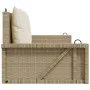 Swing bench with beige synthetic rattan cushions 119x56x48 cm by vidaXL, garden benches - Ref: Foro24-365632, Price: 131,02 €...