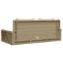 Swing bench with beige synthetic rattan cushions 119x56x48 cm by vidaXL, garden benches - Ref: Foro24-365632, Price: 131,02 €...