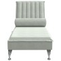 Massage Divan Sofa with Light Gray Velvet Cushion by vidaXL, Daybeds - Ref: Foro24-379459, Price: 107,45 €, Discount: %