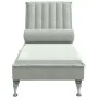 Massage Divan Sofa with Light Gray Velvet Cushion by vidaXL, Daybeds - Ref: Foro24-379459, Price: 133,32 €, Discount: %