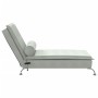 Massage Divan Sofa with Light Gray Velvet Cushion by vidaXL, Daybeds - Ref: Foro24-379459, Price: 107,45 €, Discount: %