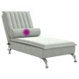Massage Divan Sofa with Light Gray Velvet Cushion by vidaXL, Daybeds - Ref: Foro24-379459, Price: 107,45 €, Discount: %