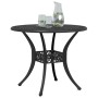 Schwarzer Gartentisch aus Aluminiumguss Ø90x75 cm von vidaXL, Gartentische - Ref: Foro24-4002808, Preis: 220,69 €, Rabatt: %