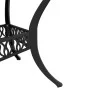 Black cast aluminum garden table Ø90x75 cm by vidaXL, Garden tables - Ref: Foro24-4002808, Price: 216,41 €, Discount: %
