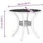 Black cast aluminum garden table Ø90x75 cm by vidaXL, Garden tables - Ref: Foro24-4002808, Price: 216,41 €, Discount: %
