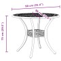 Mesa de jardín aluminio fundido negro Ø90x75 cm de vidaXL, Mesas de jardín - Ref: Foro24-4002808, Precio: 220,69 €, Descuento: %