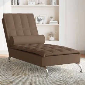 Massage Divan Sofa with Brown Fabric Cushion by vidaXL, Daybeds - Ref: Foro24-379446, Price: 147,79 €, Discount: %