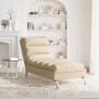 Diwansofa mit cremefarbenen Stoffkissen von vidaXL, Tagesbetten - Ref: Foro24-379473, Preis: 178,03 €, Rabatt: %