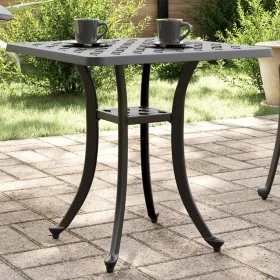 Schwarzer Gartentisch aus Aluminiumguss, 80 x 80 x 75 cm von vidaXL, Gartentische - Ref: Foro24-4002820, Preis: 67,95 €, Raba...