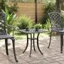 Mesa de jardín aluminio fundido negro 80x80x75 cm de vidaXL, Mesas de jardín - Ref: Foro24-4002820, Precio: 67,95 €, Descuent...