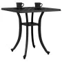 Mesa de jardín aluminio fundido negro 80x80x75 cm de vidaXL, Mesas de jardín - Ref: Foro24-4002820, Precio: 67,95 €, Descuent...