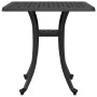 Mesa de jardín aluminio fundido negro 80x80x75 cm de vidaXL, Mesas de jardín - Ref: Foro24-4002820, Precio: 67,95 €, Descuent...