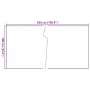 White synthetic rattan balcony awning 500x100 cm by vidaXL, fence panels - Ref: Foro24-156288, Price: 50,48 €, Discount: %